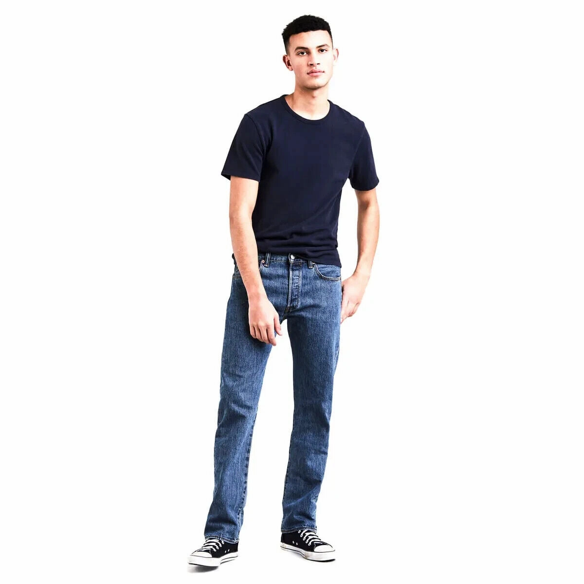 Levi's 501 Original Jeans Men's 29X30 Blue Denim Regular Fit Straight Leg ERK371 (Blue,Regular,29)