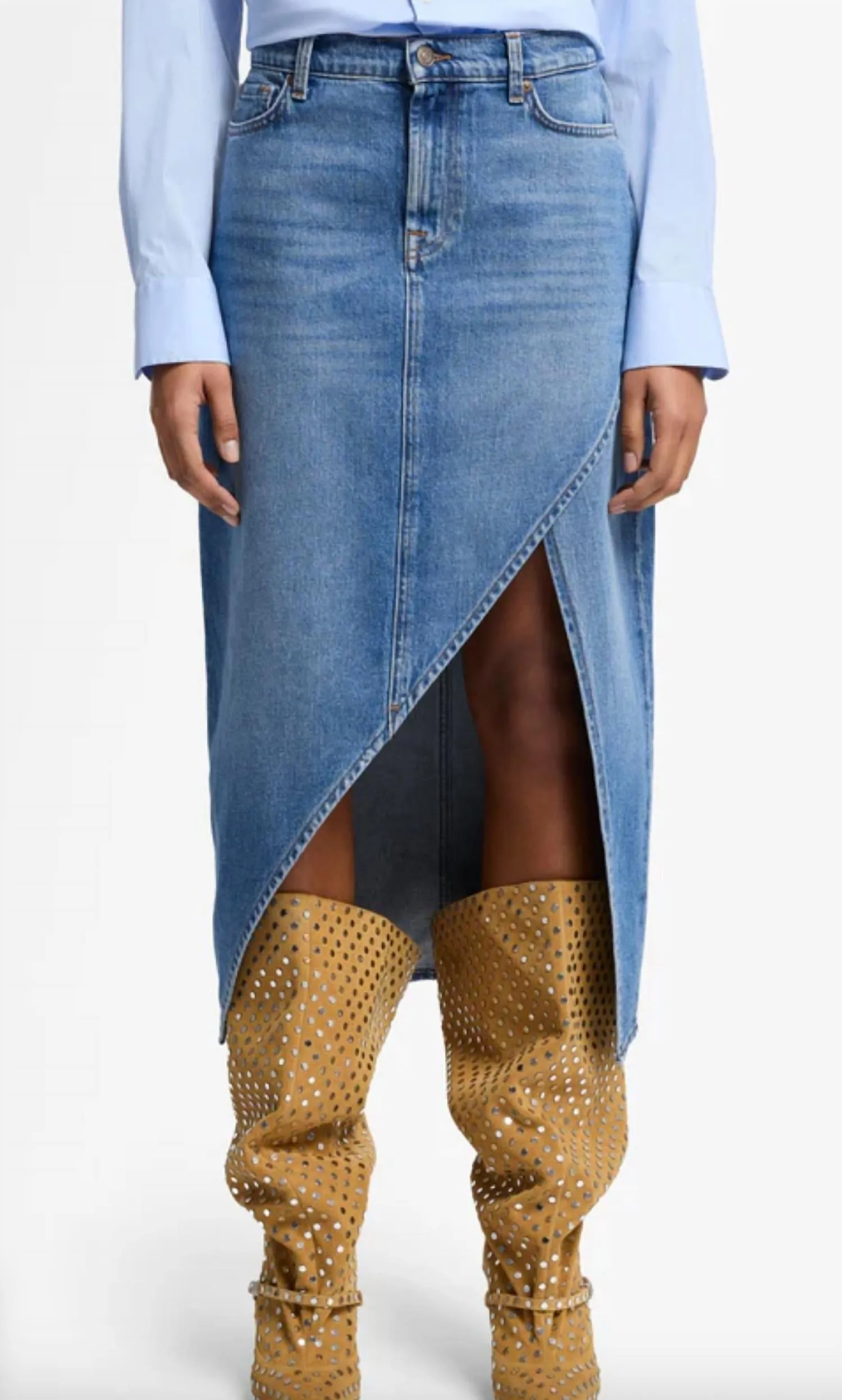 Libby Denim Skirt In Weekend