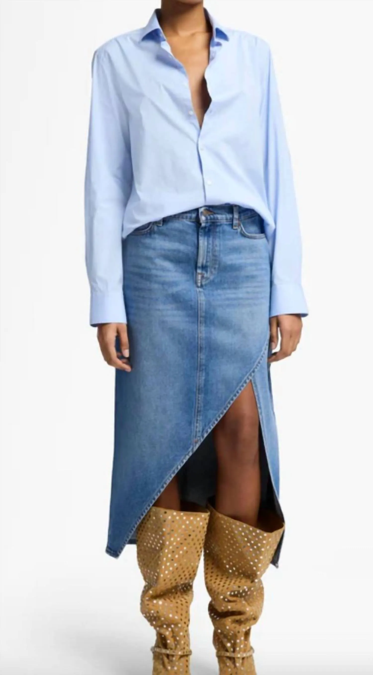 Libby Denim Skirt In Weekend