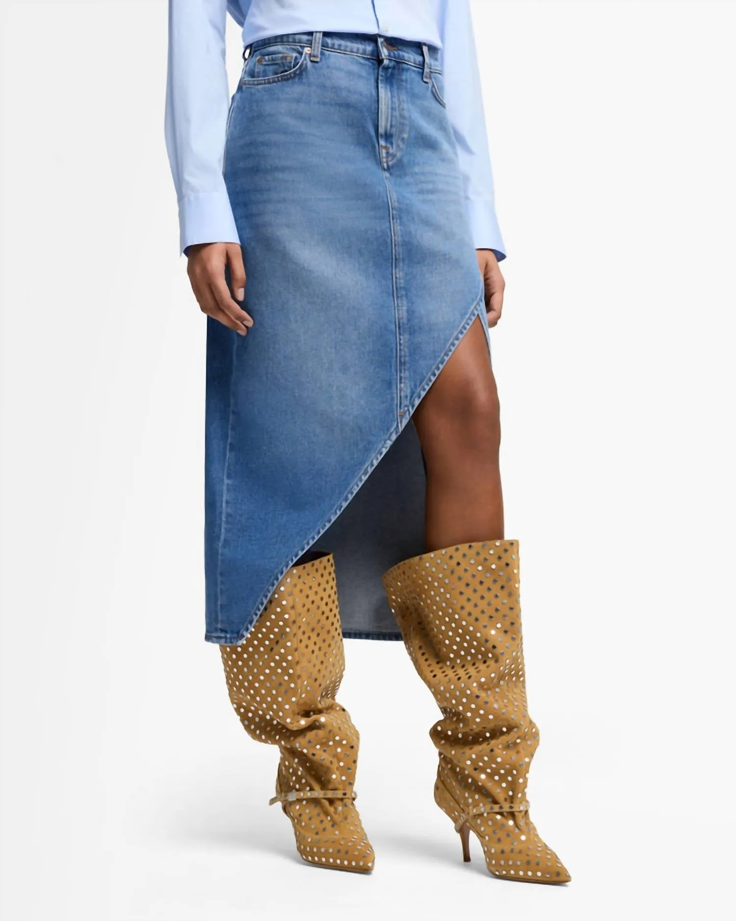 Libby Denim Skirt In Weekend