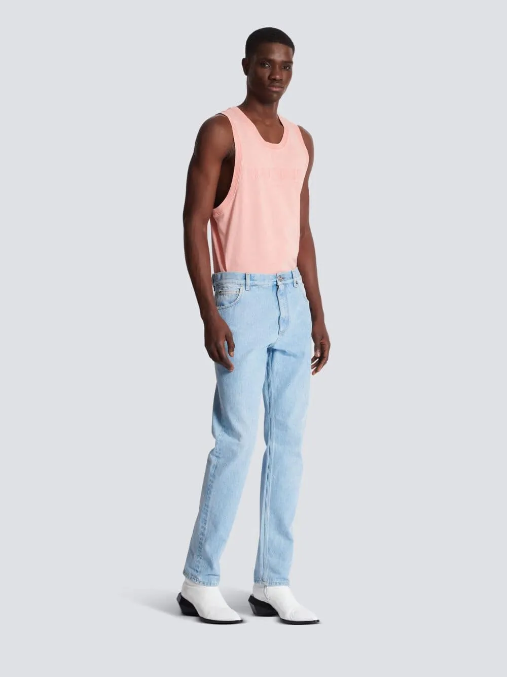 Light Blue Regular-Fit Denim Jeans Bottoms Mens - cheap mens shorts online
