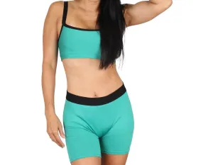 Light Support Sports Bra In Jade Activewear Womens - yoga pants clearance