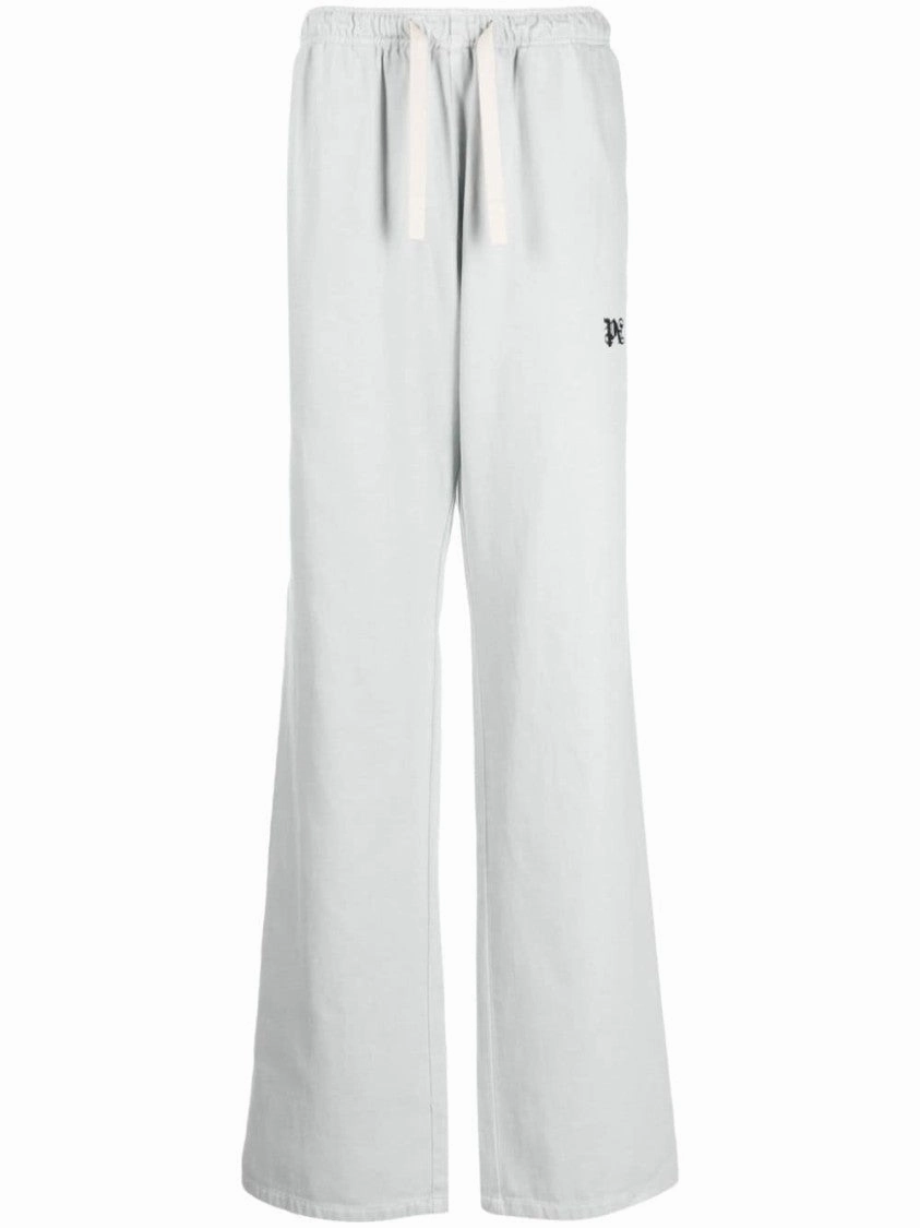 Light Grey Trousers With Logo