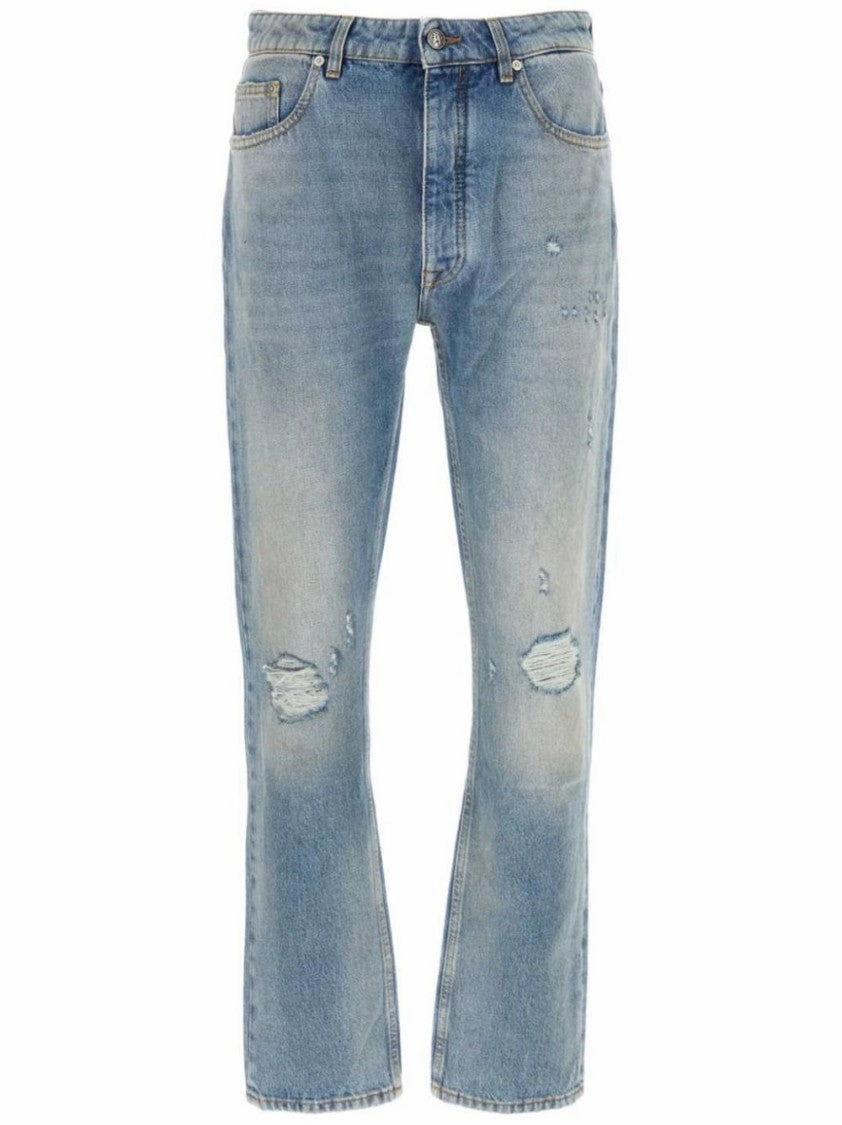 Light Wash Cotton Jeans
