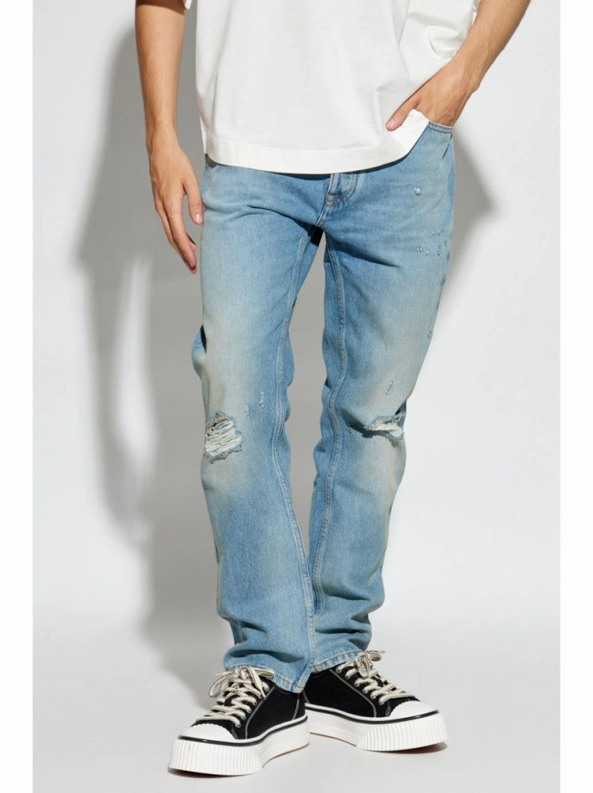 Light Wash Cotton Jeans