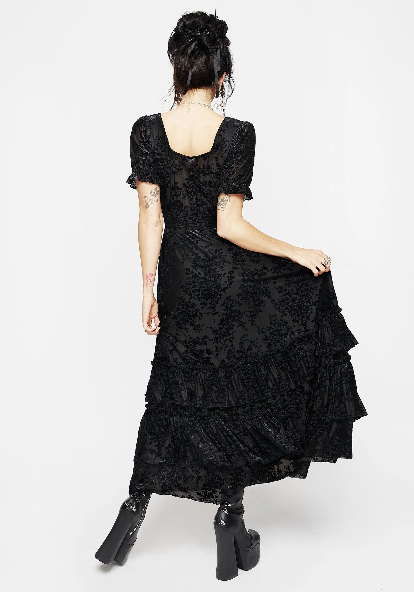 Lilias Devor Tiered Maxi Dress
