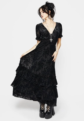 Lilias Devor Tiered Maxi Dress Dresses Womens - beach dresses cheap