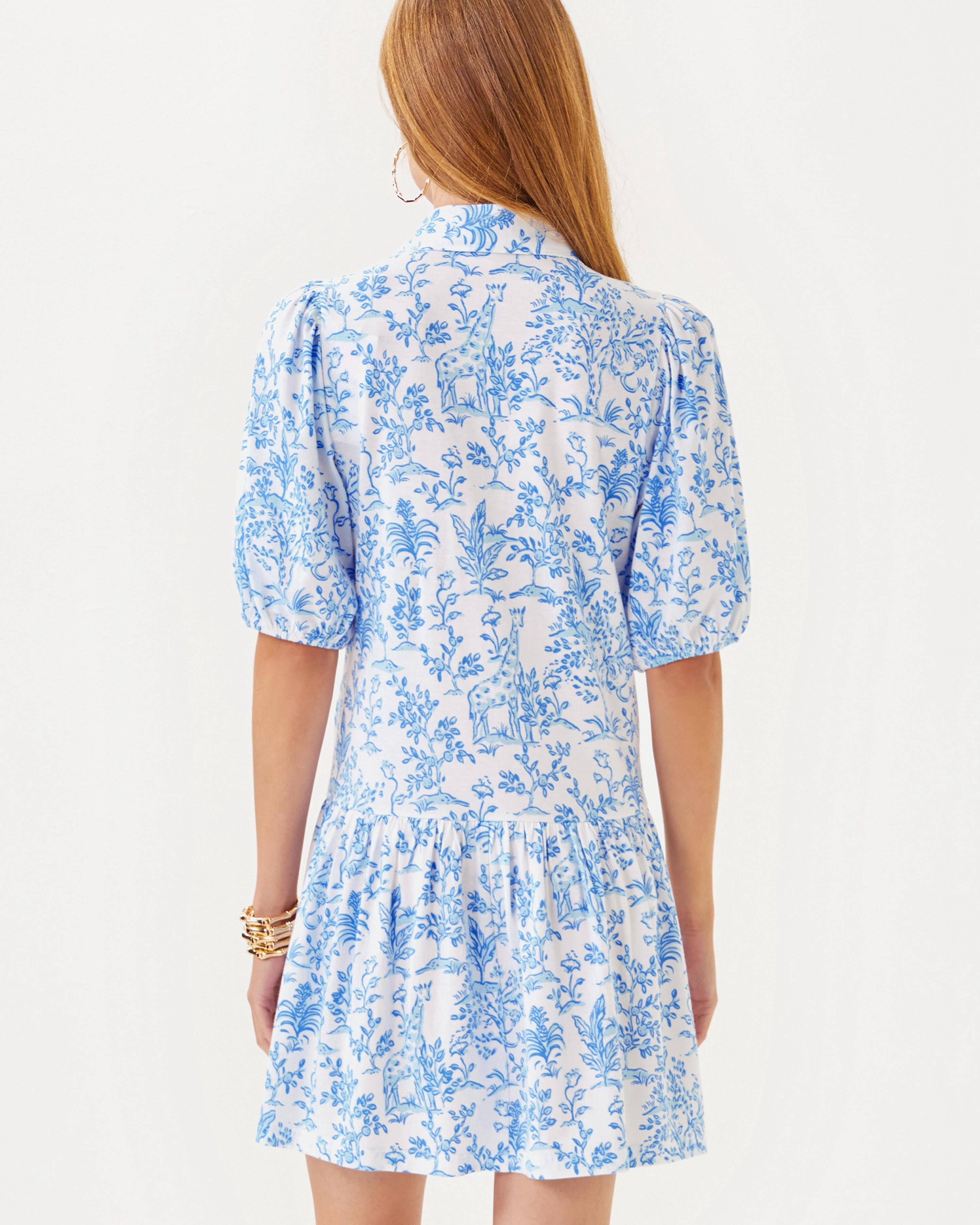 Lilly Pulitzer Bingley Dress Resort Wht Tall Tales