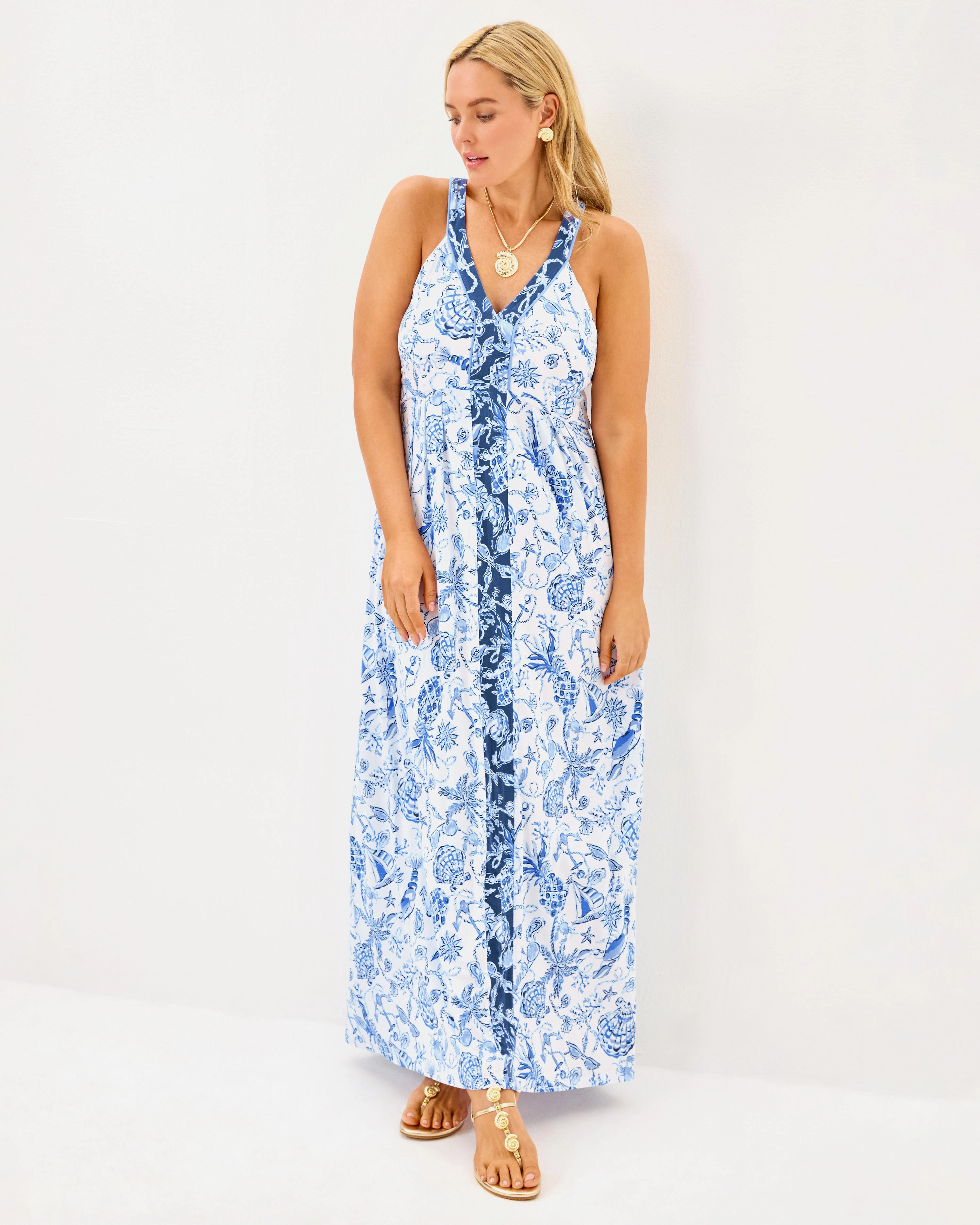 Lilly Pulitzer Carmilla Maxi Dress - Resort White - Barefoot Beachcomber