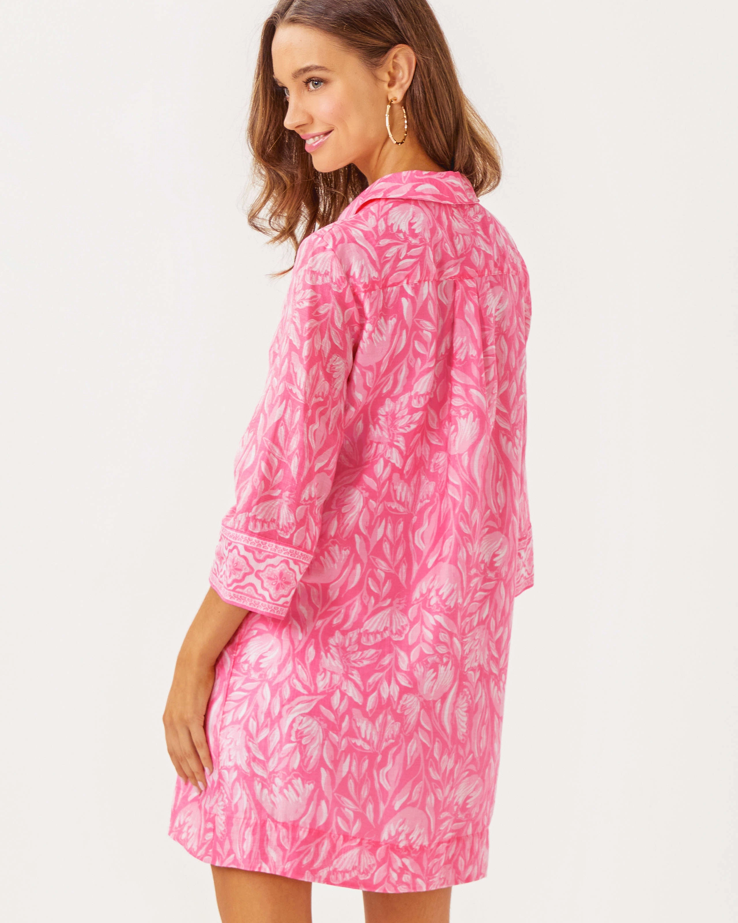 Lilly Pulitzer Daphnie Tunic Dress - Rousseau Pink - Tulip To Tango Enginee