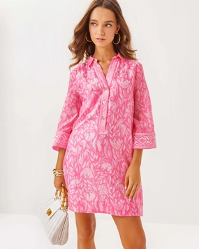Lilly Pulitzer Daphnie Tunic Dress - Rousseau Pink - Tulip To Tango Enginee maxi dresses clearance