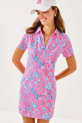 Lilly Pulitzer Dune Short Sleeve Dress - Rousseau Pink - Barefoot Beachcombers summer dresses best deals