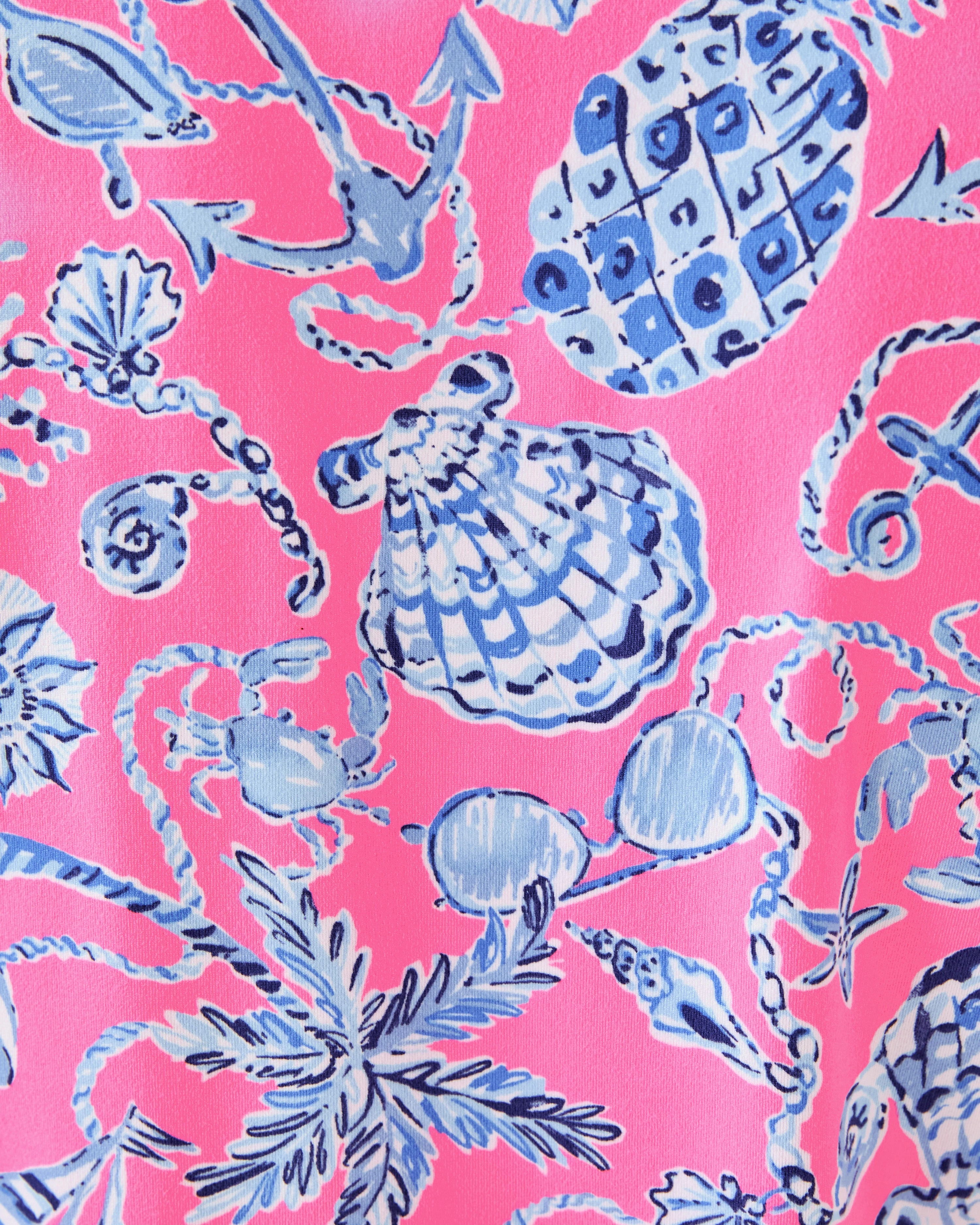 Lilly Pulitzer Dune Short Sleeve Dress - Rousseau Pink - Barefoot Beachcombers