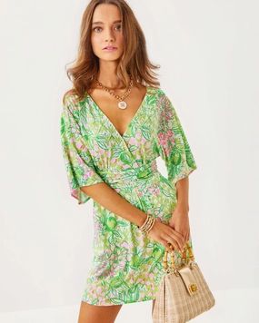 Lilly Pulitzer Parigi Knit Skort Romp - Fauna Green - Lime Feeling Good cheap womens dresses
