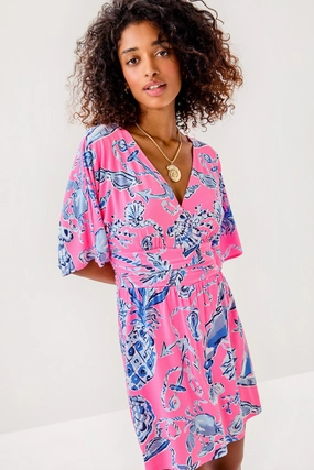 Lilly Pulitzer Parigi Knit Skort Romper - Rousseau Pink - Oversized Barefoot Beachcomber maxi dresses clearance