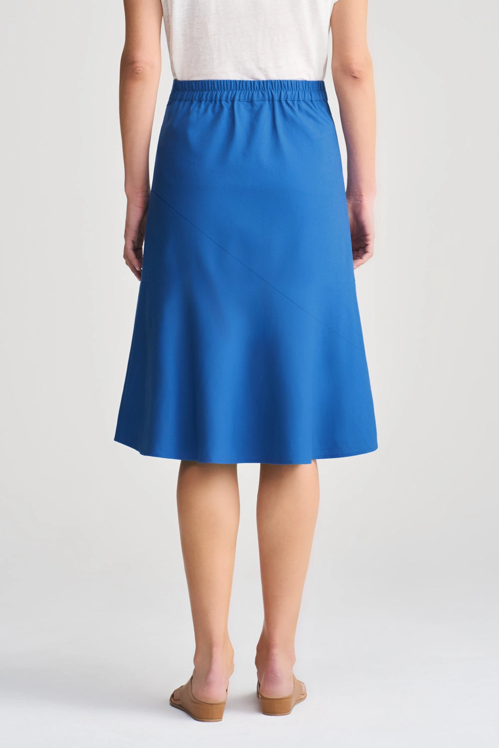 Linen Skirt - Cobalt Blue