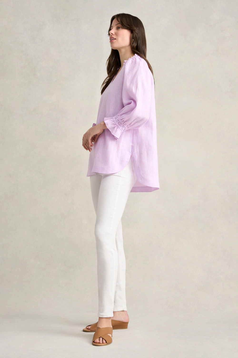 Linen Tunic - Lavender