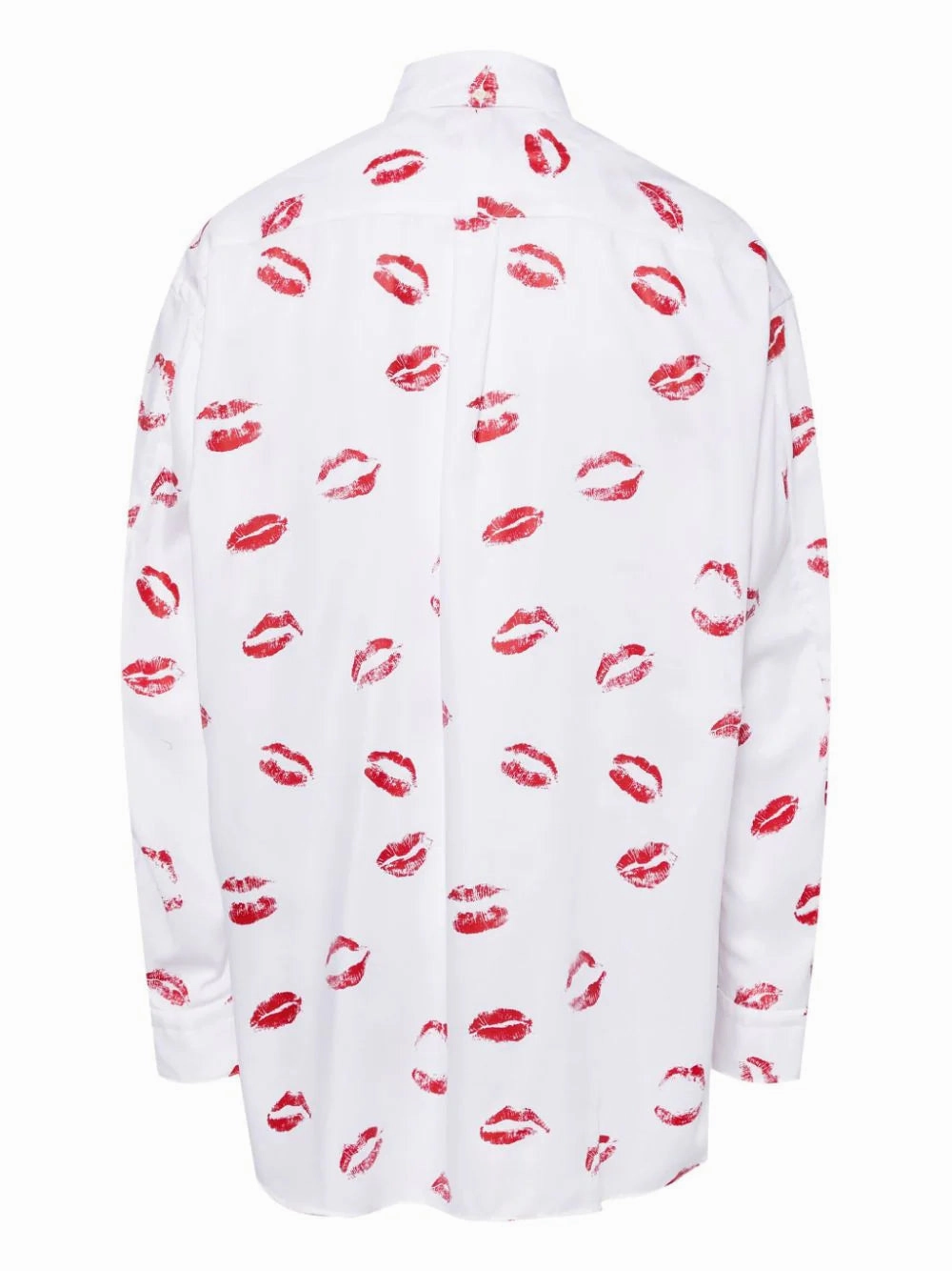 Lip Pattern Button Down Shirt