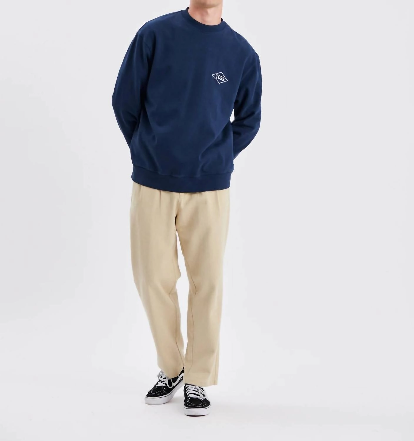 Local Crew Sweater In Worker Blue