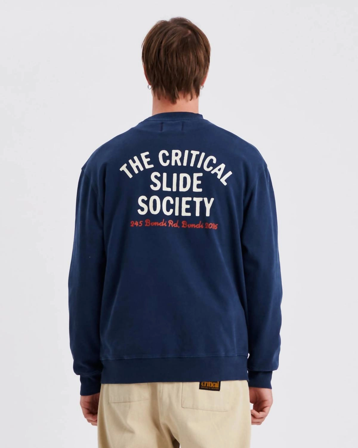 Local Crew Sweater In Worker Blue