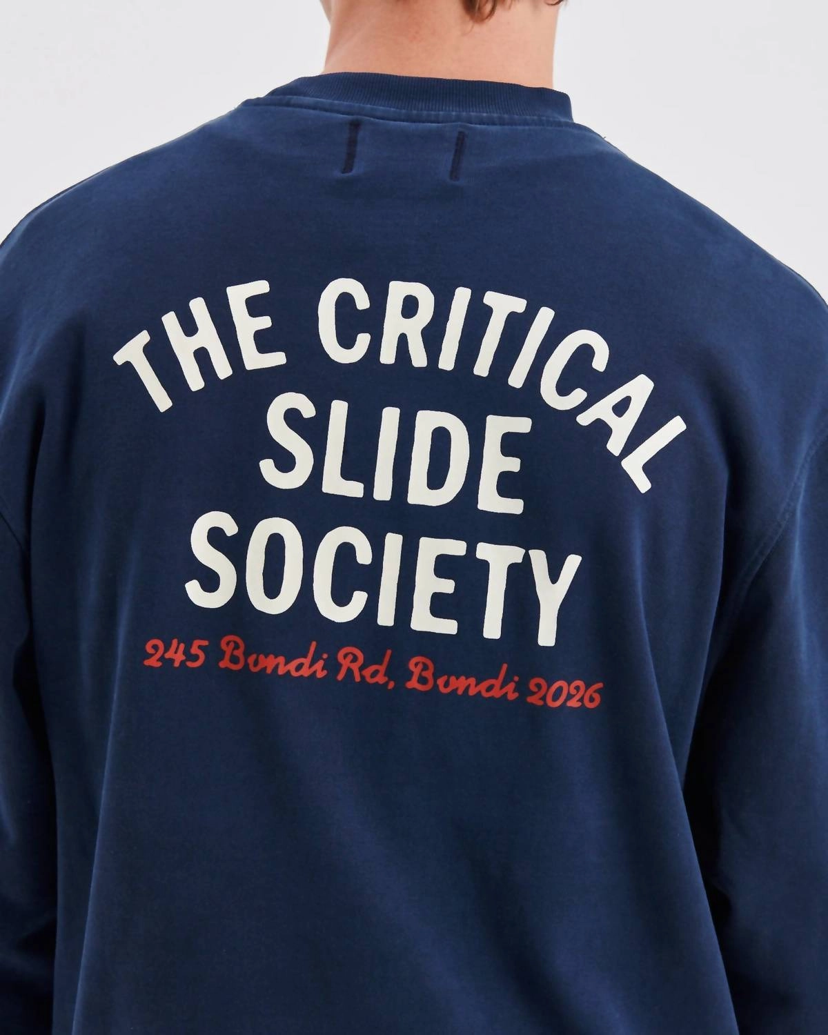 Local Crew Sweater In Worker Blue