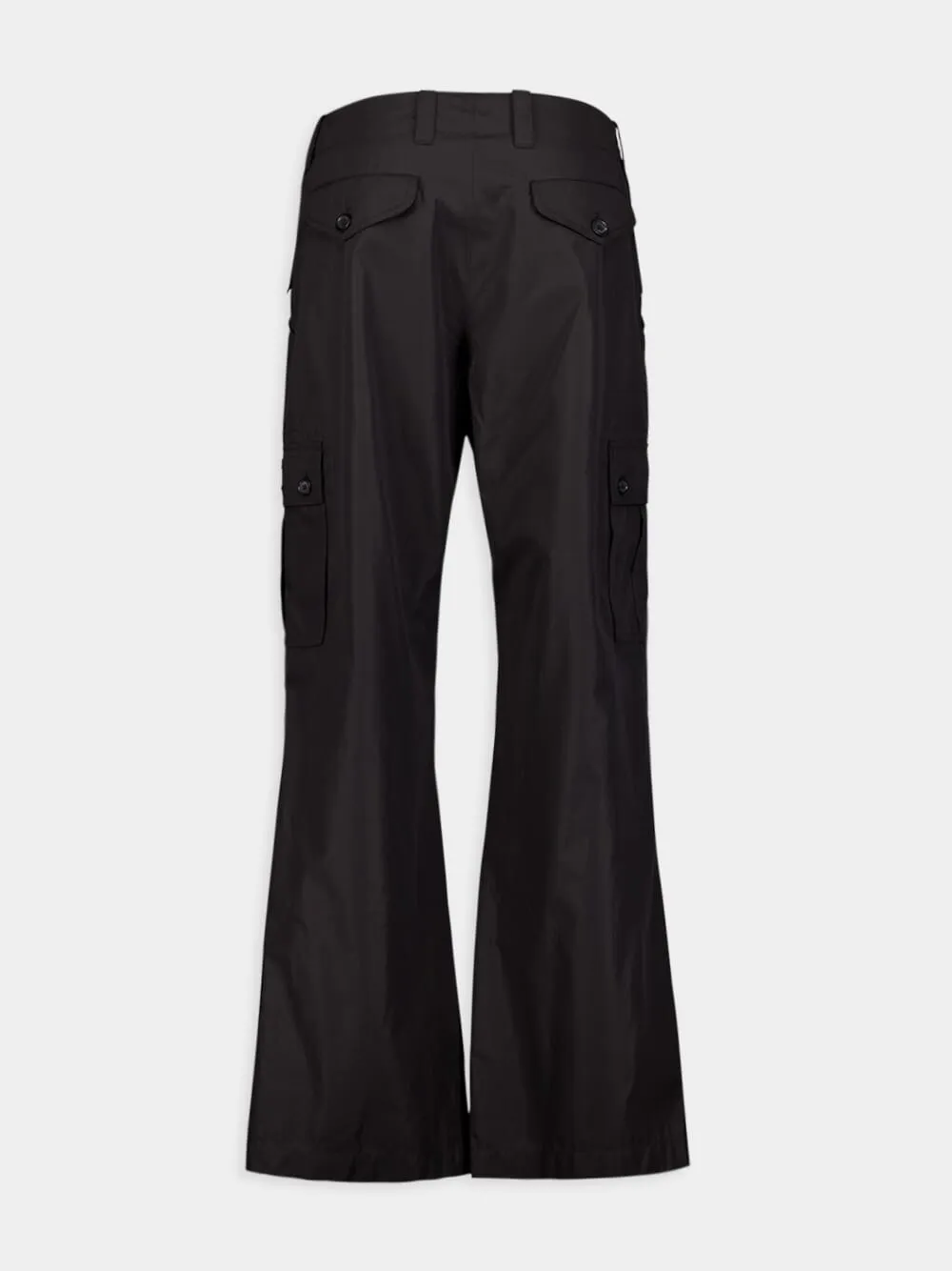 Logo Plate Cotton Cargo Pants