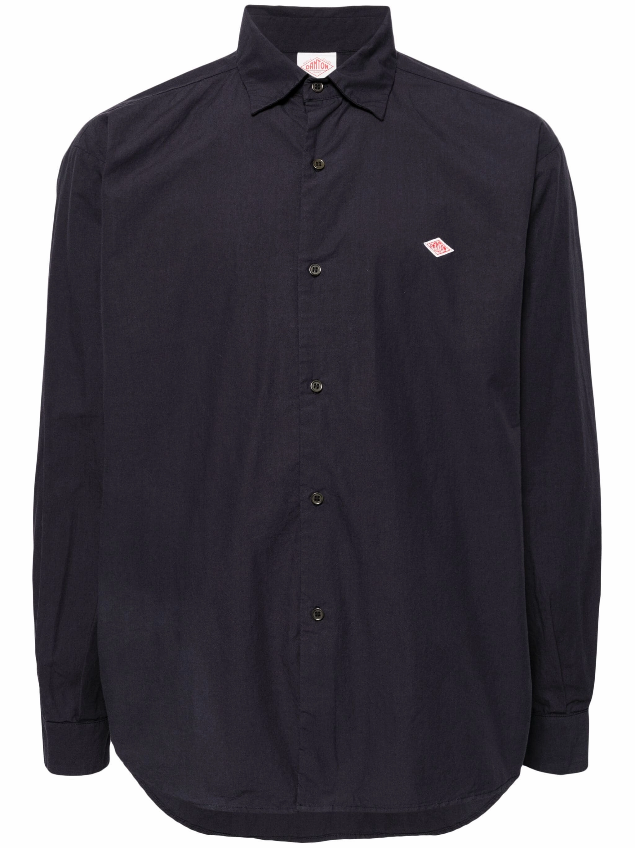 Logo-Appliqu Cotton Shirt mens polos clearance