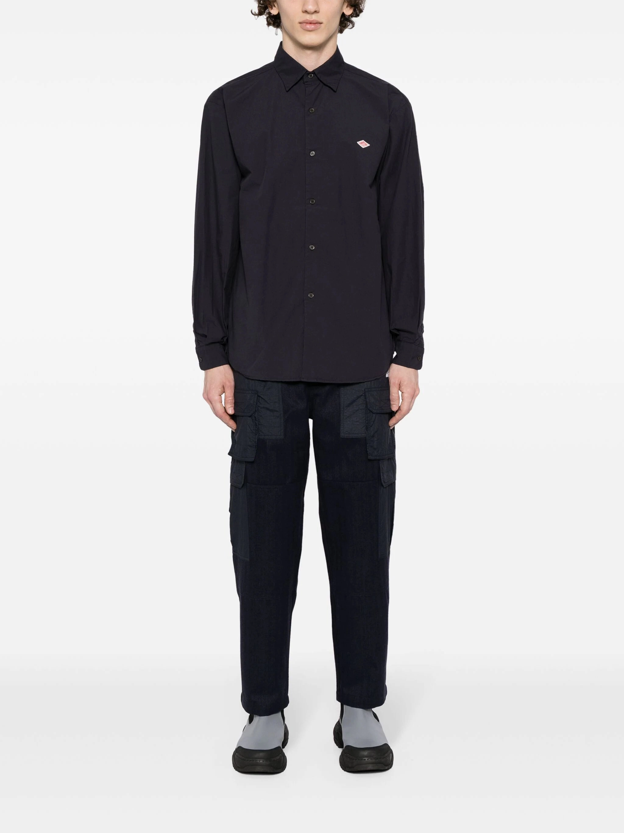 Logo-Appliqu Cotton Shirt