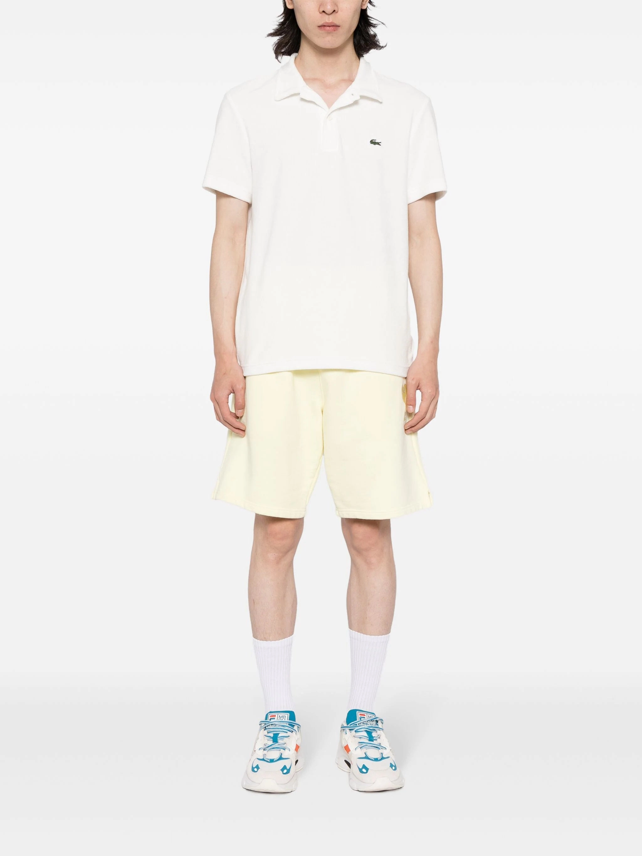 Logo-Appliqu Velvet Polo Shirt
