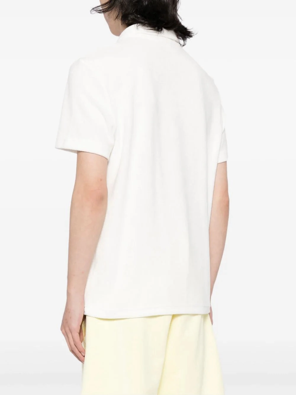 Logo-Appliqu Velvet Polo Shirt