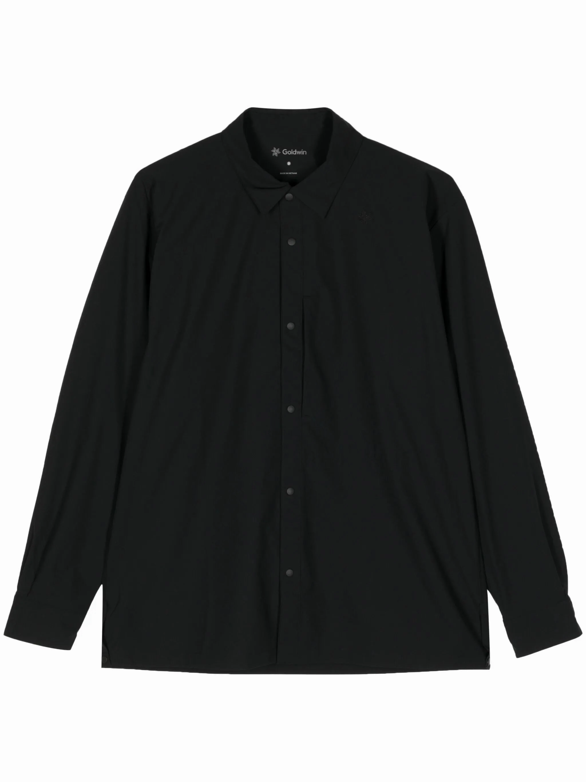 Logo-Embroidered Long-Sleeve Shirt mens polos clearance