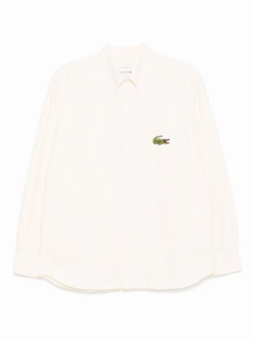 Logo-Patch Shirt mens polos clearance