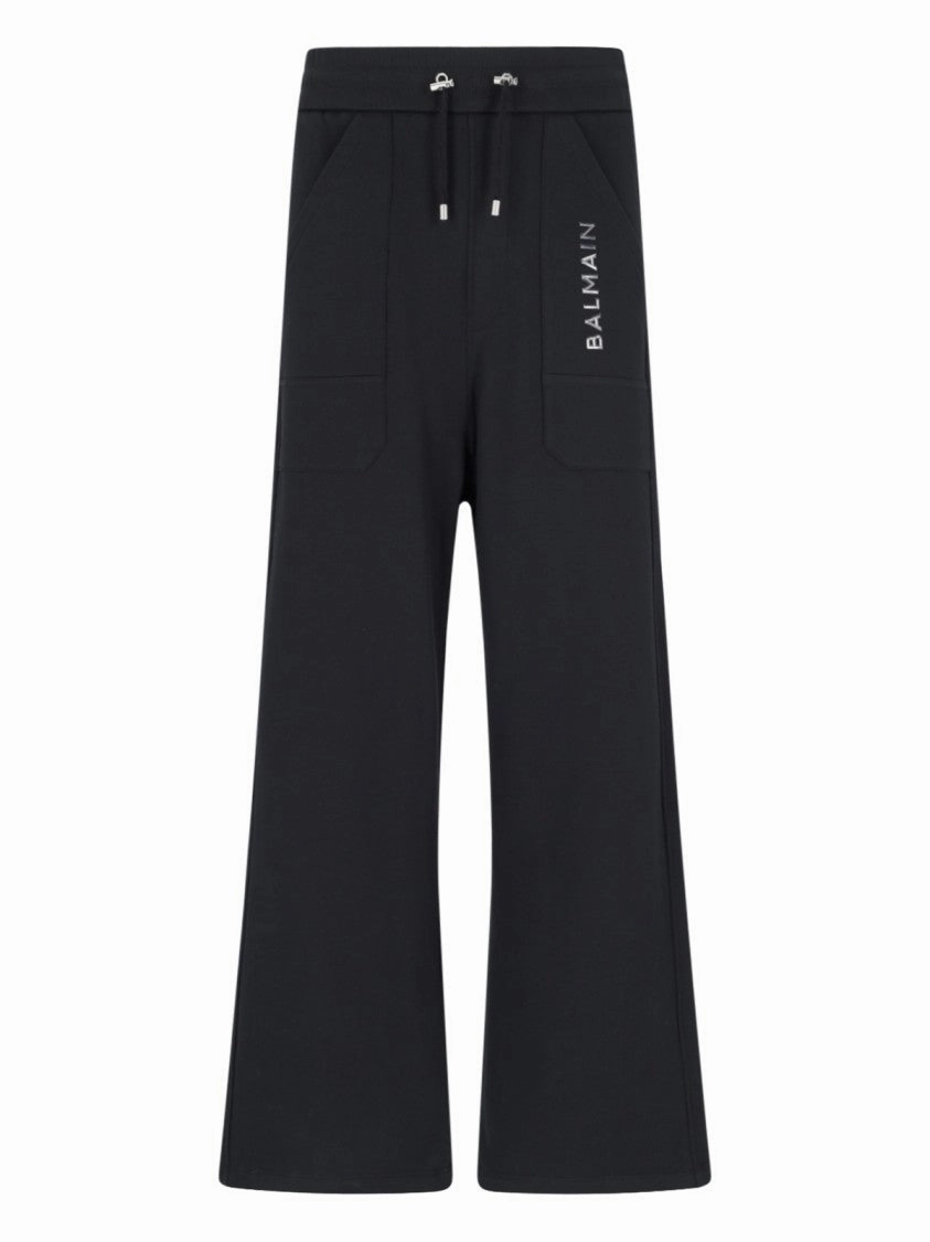 Logo Tracksuit Bottoms  Black