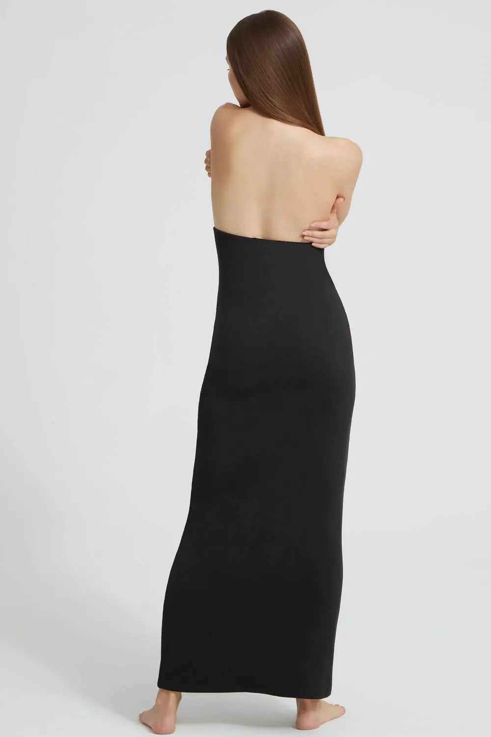 Long Maternity Skirt In Black
