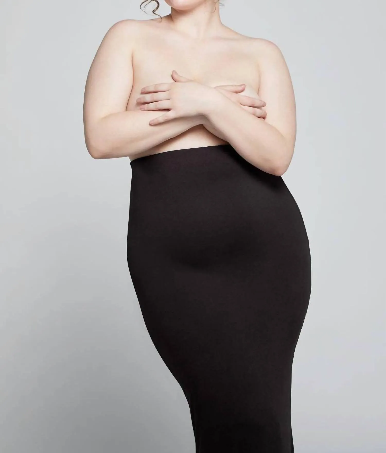 Long Maternity Skirt In Black