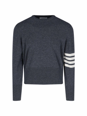 Loopback 4-Bar" Sweater ?C Dark Grey designer sweaters outlet