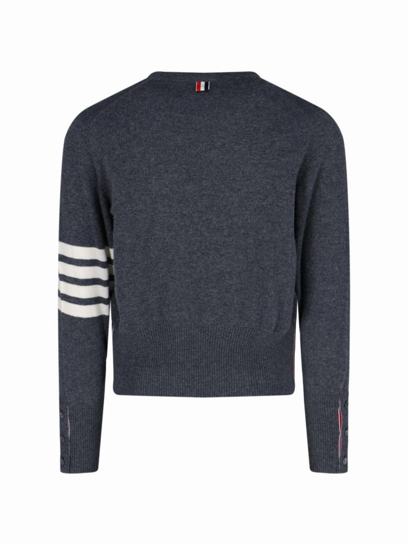 Loopback 4-Bar" Sweater ?C Dark Grey