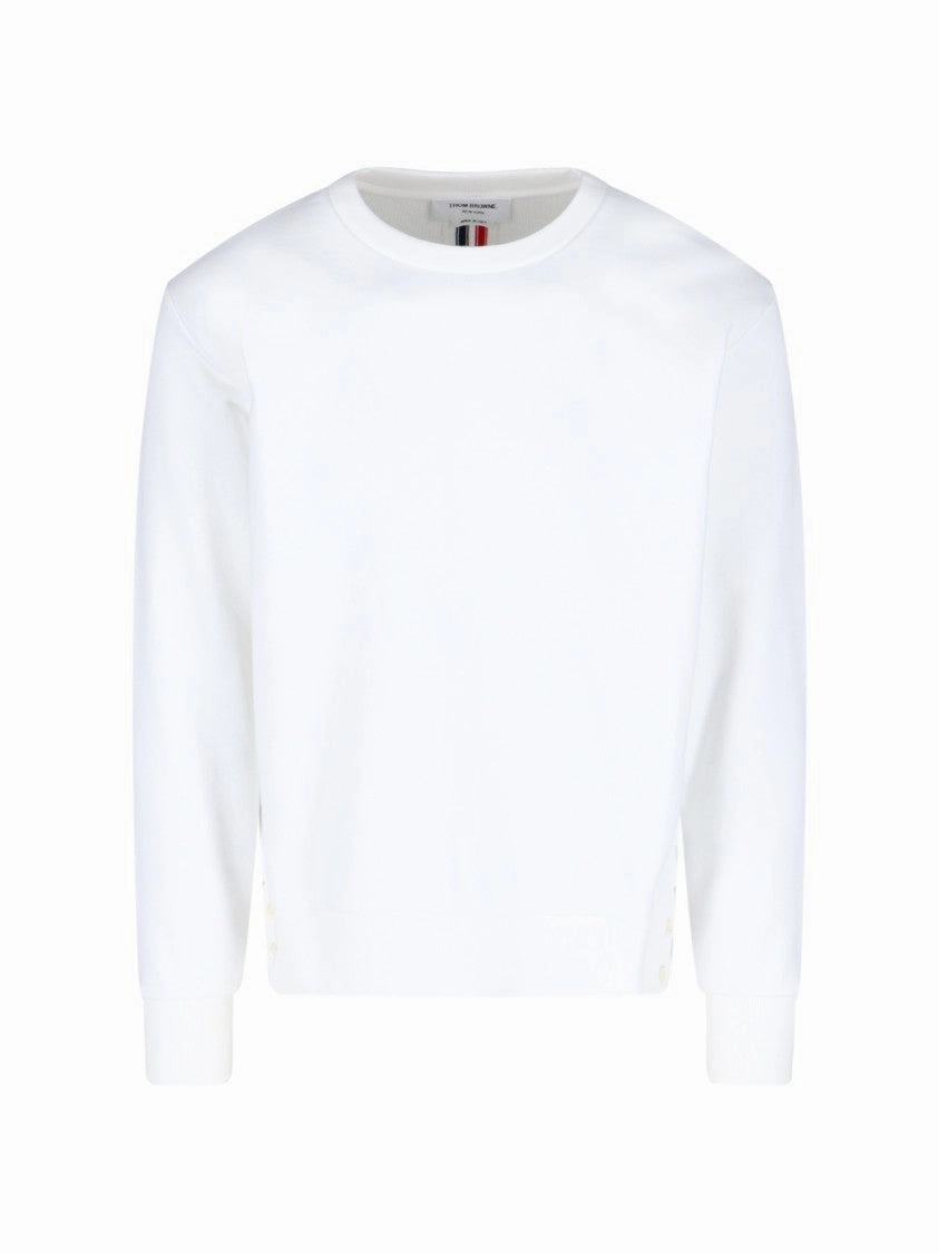 Loopback Stripe" Pullover ?C White