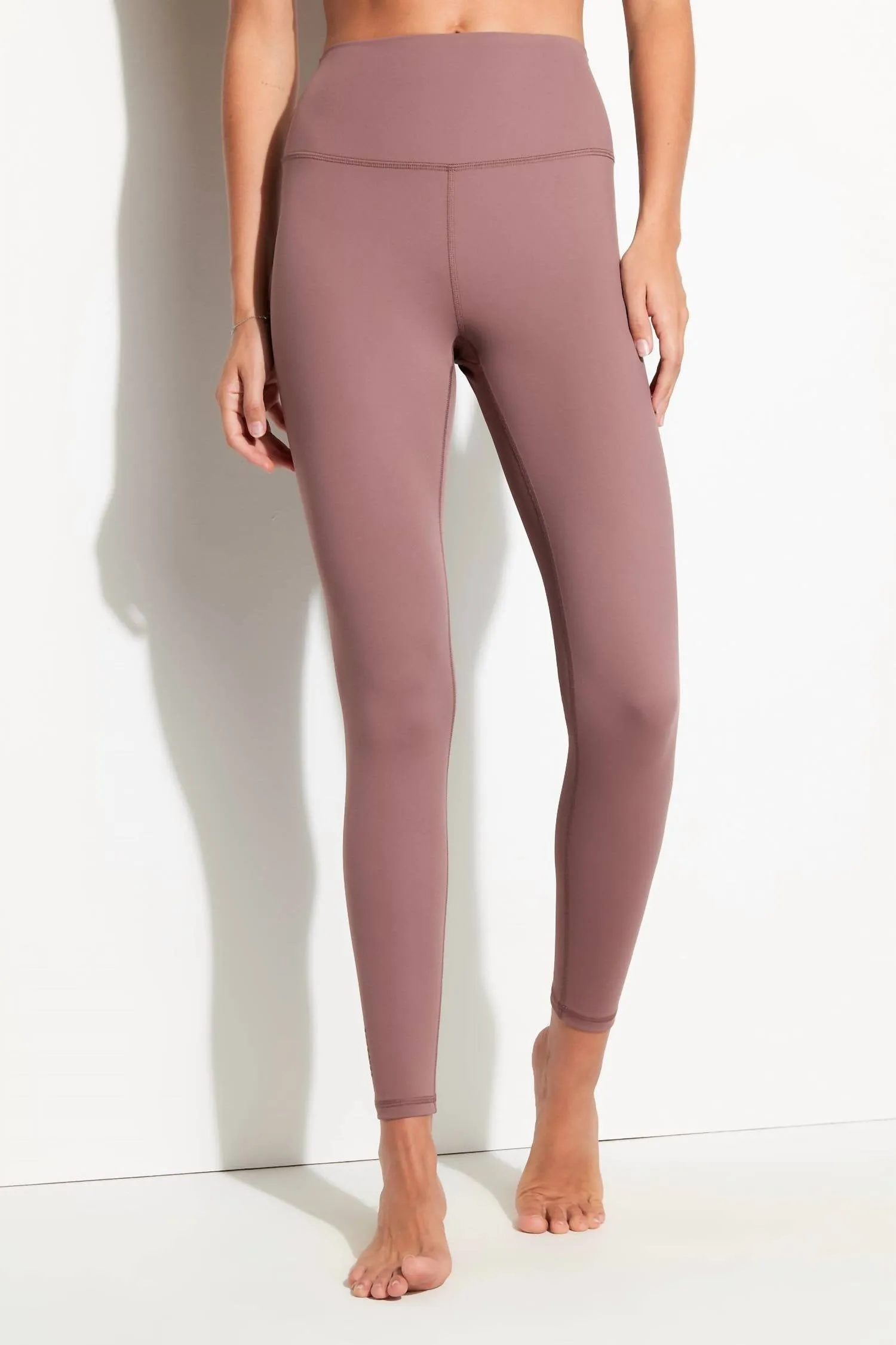 Lotus 7/8 Legging In Rose Taupe Activewear Womens - yoga pants clearance