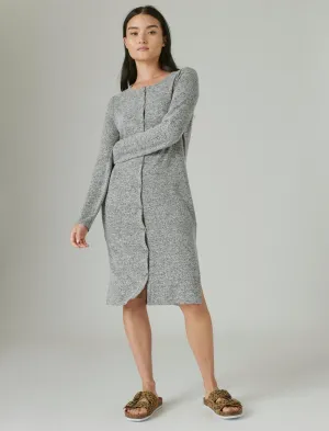 Lucky Brand Women's Cloud Jersey Ribbed Long Cardigan Activewear Womens - sports bras best price
