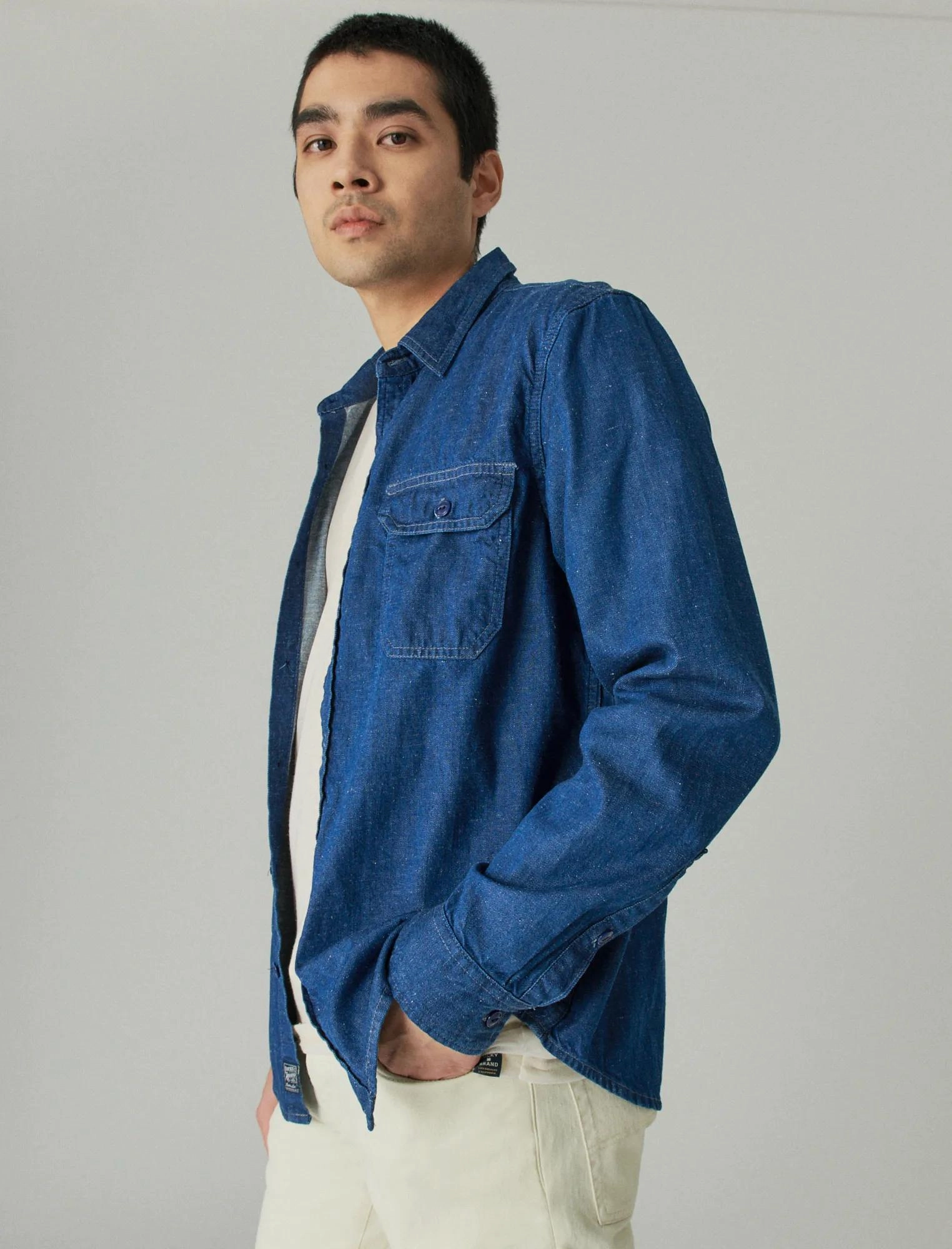 Lucky Brand Men's Utility Long Sleeve Shirt