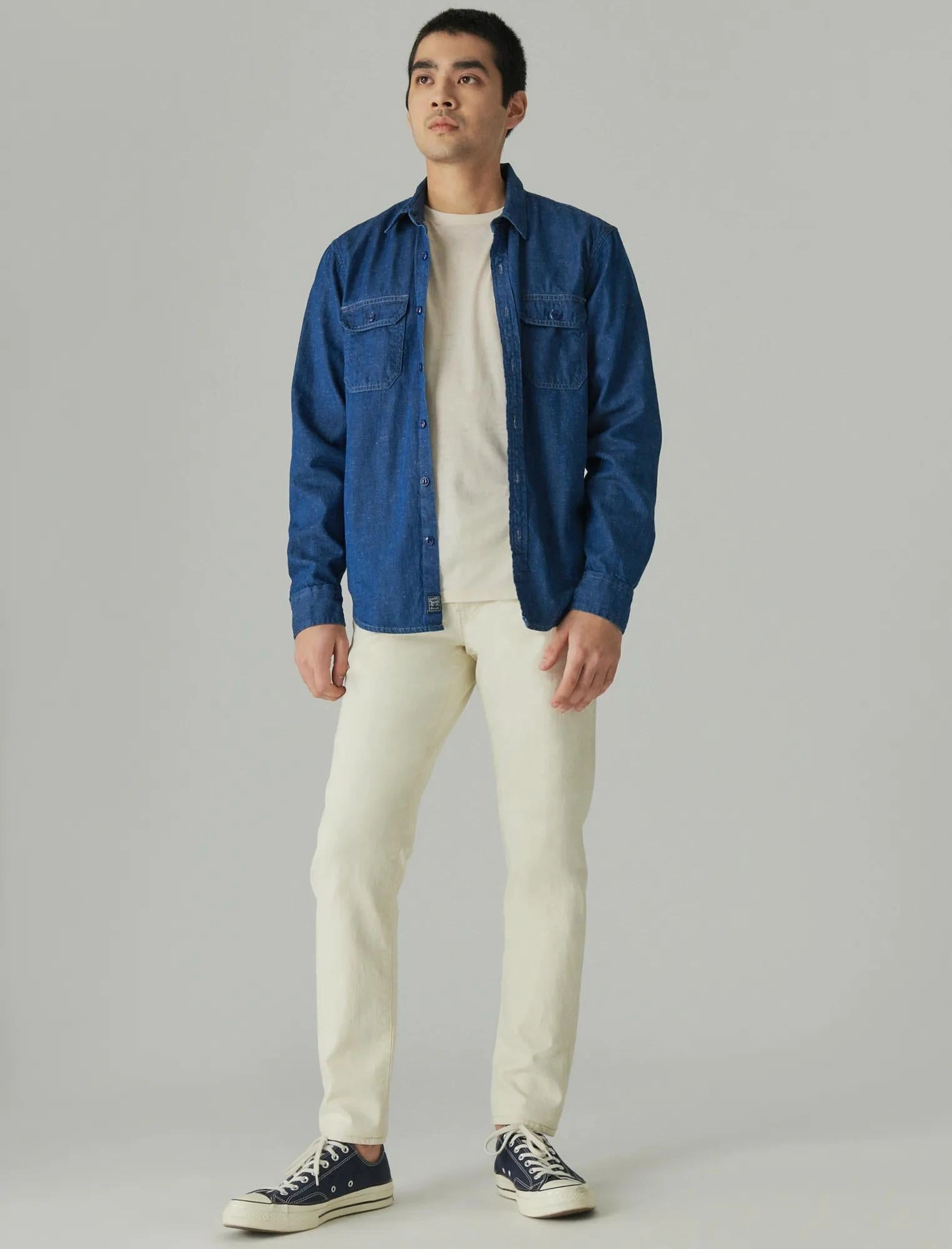 Lucky Brand Men's Utility Long Sleeve Shirt