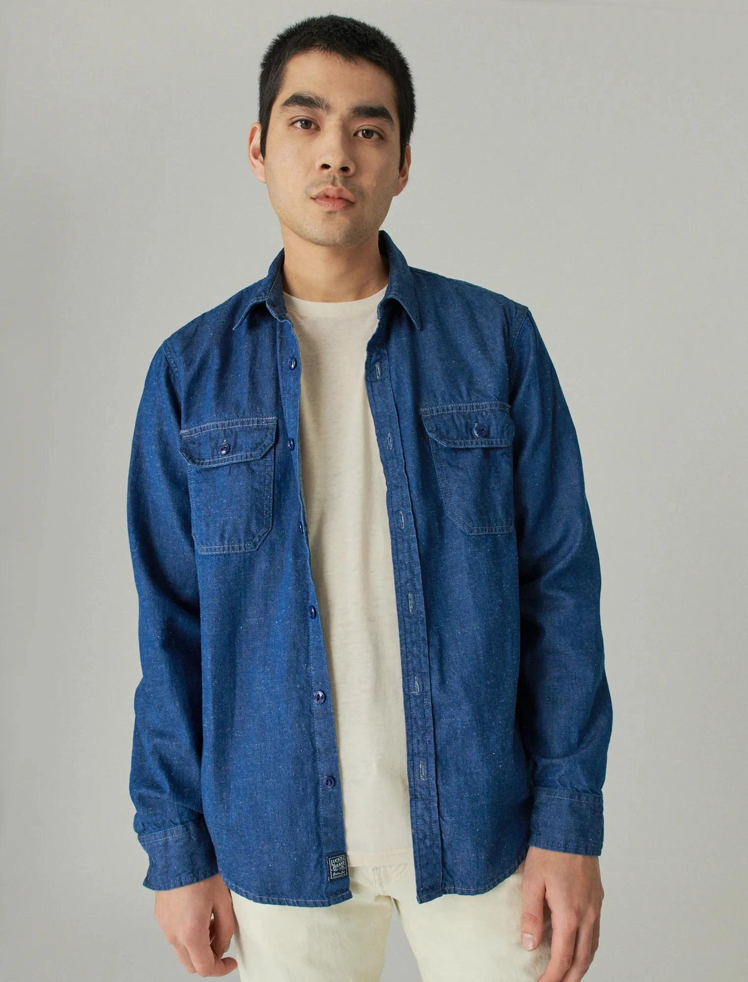 Lucky Brand Men's Utility Long Sleeve Shirt
