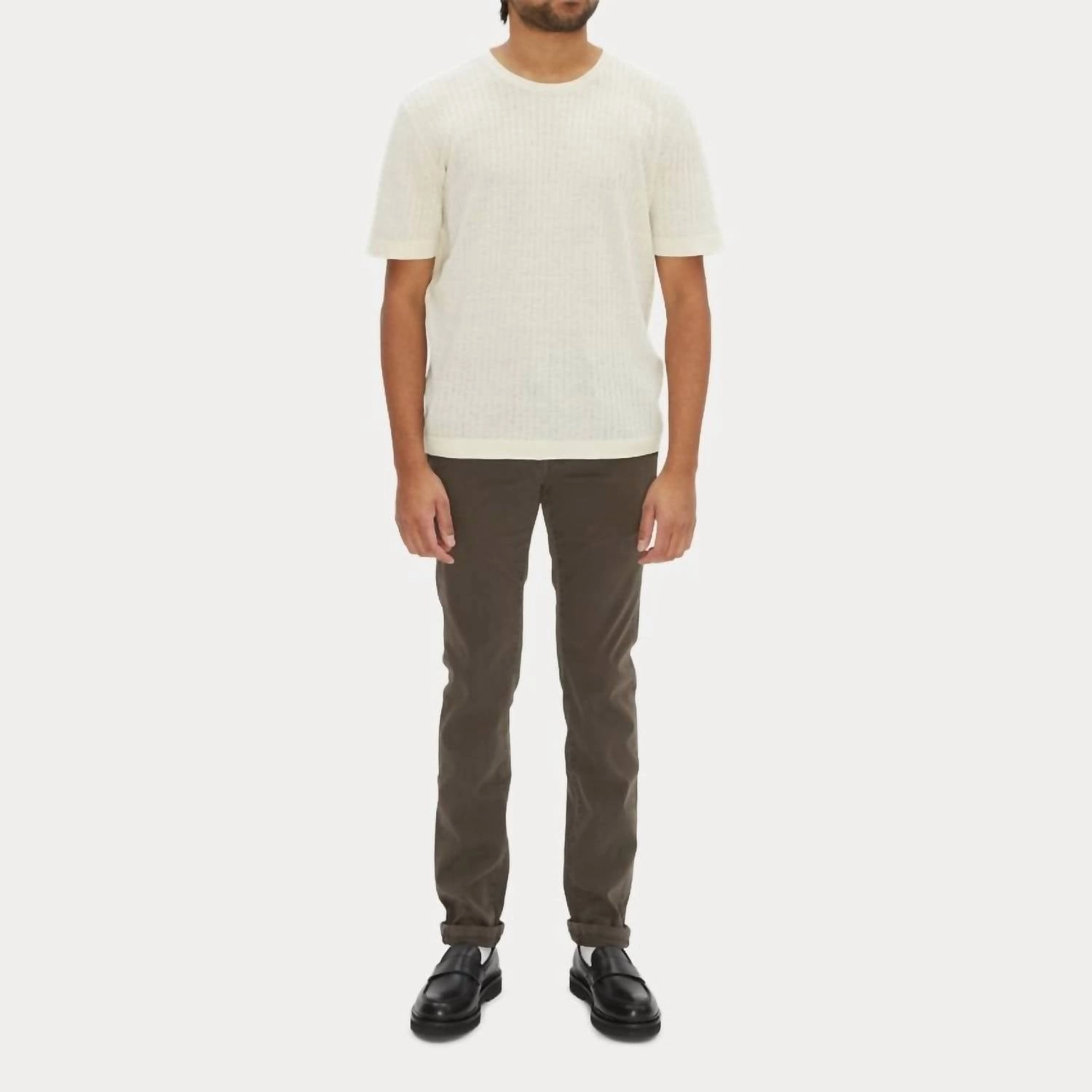 Luis Slim Pant In Brun