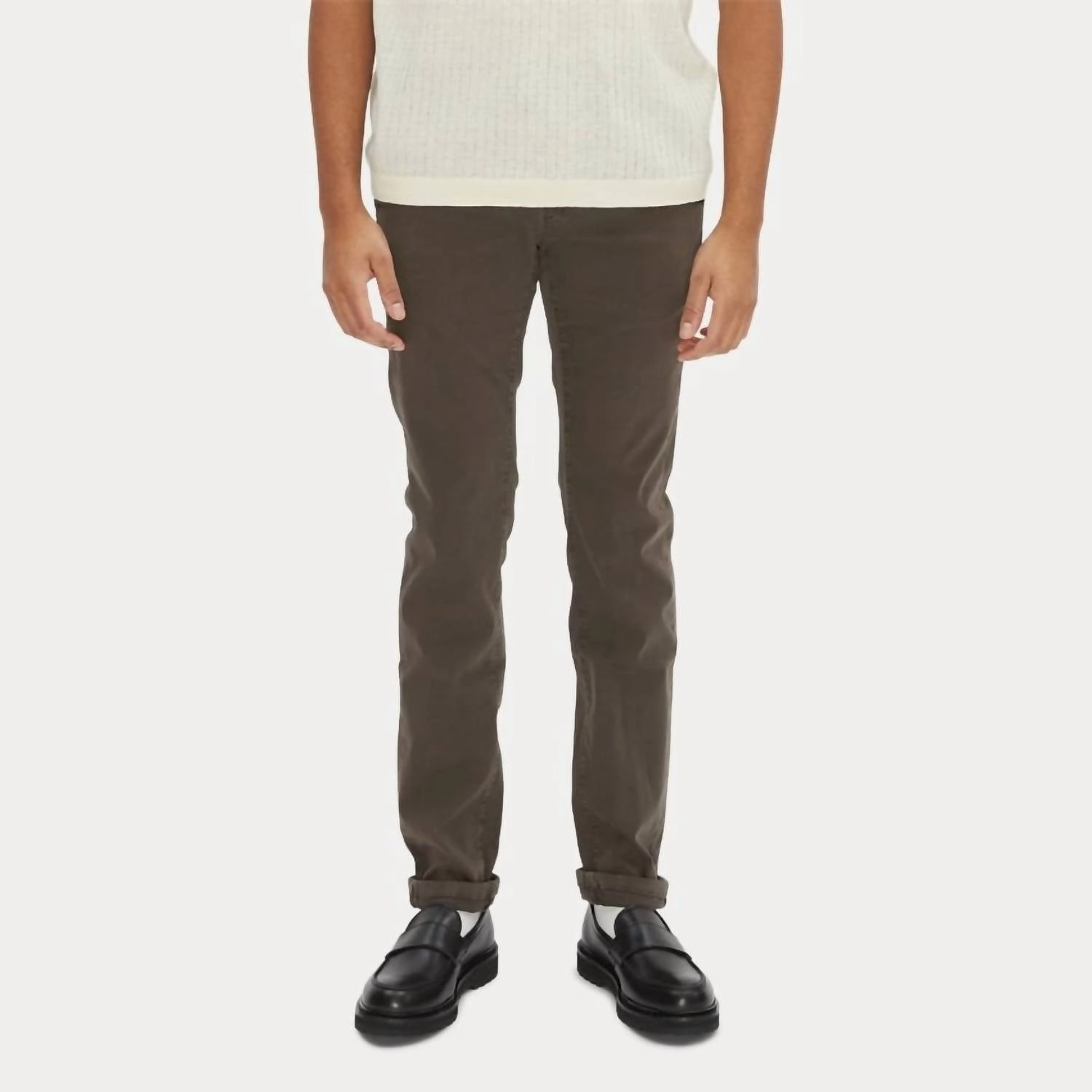Luis Slim Pant In Brun