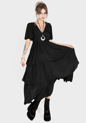 Lumen Tiered Midaxi Dress Dresses Womens - wedding guest outfits
