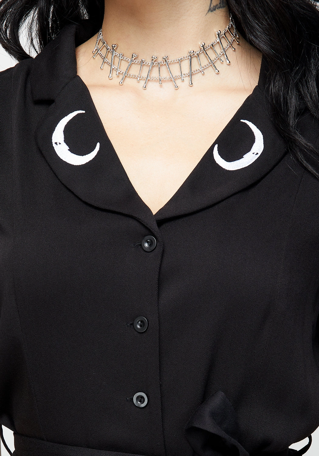 Luna Button Down Mini Shirt Dress