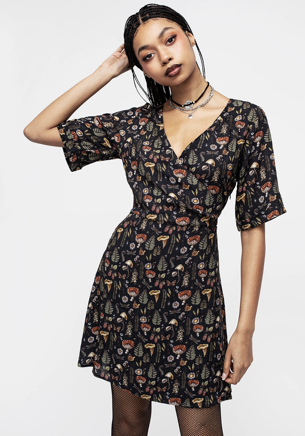 Luthien Wrap Mini Dress Dresses Womens - beach dresses cheap