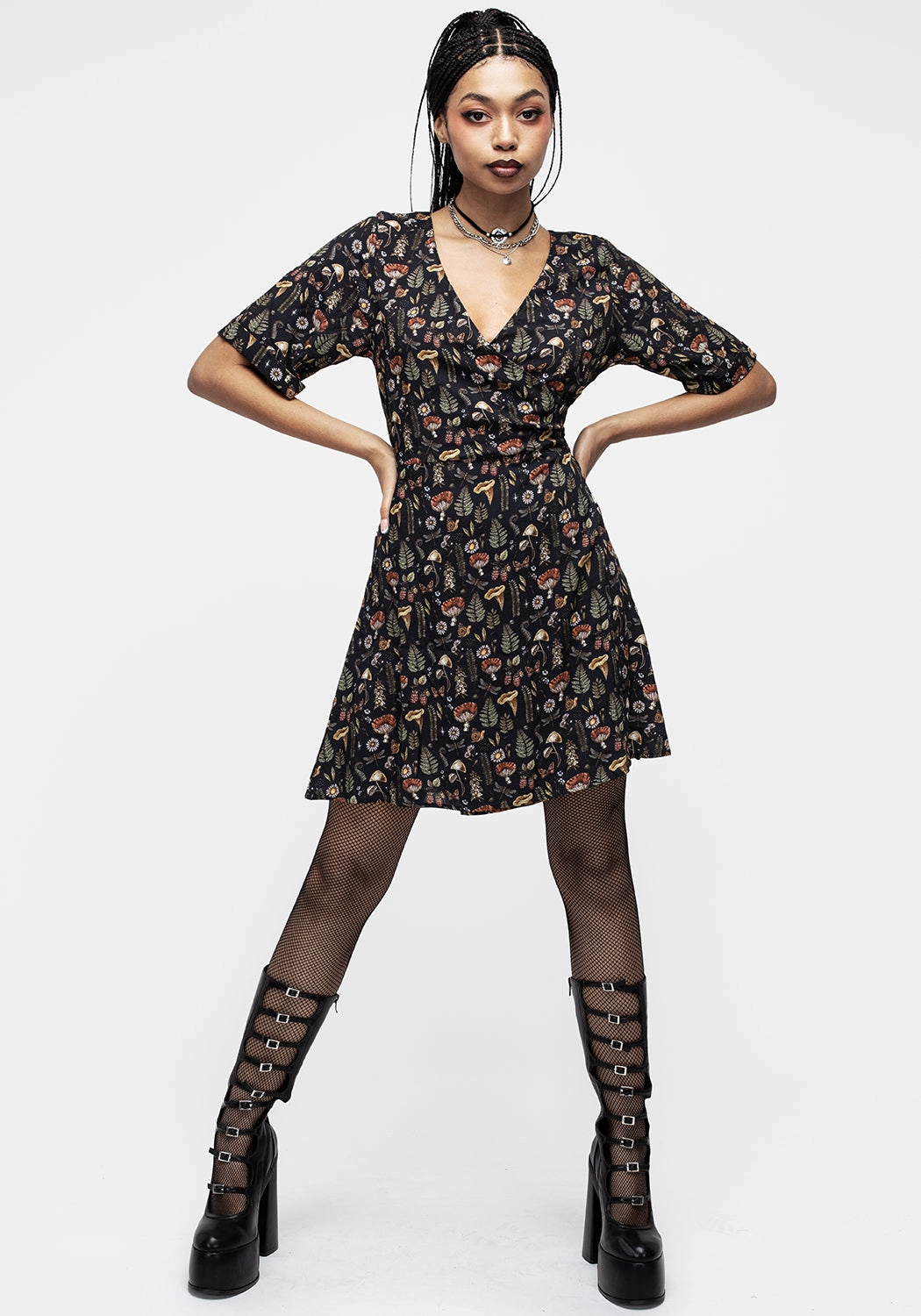 Luthien Wrap Mini Dress