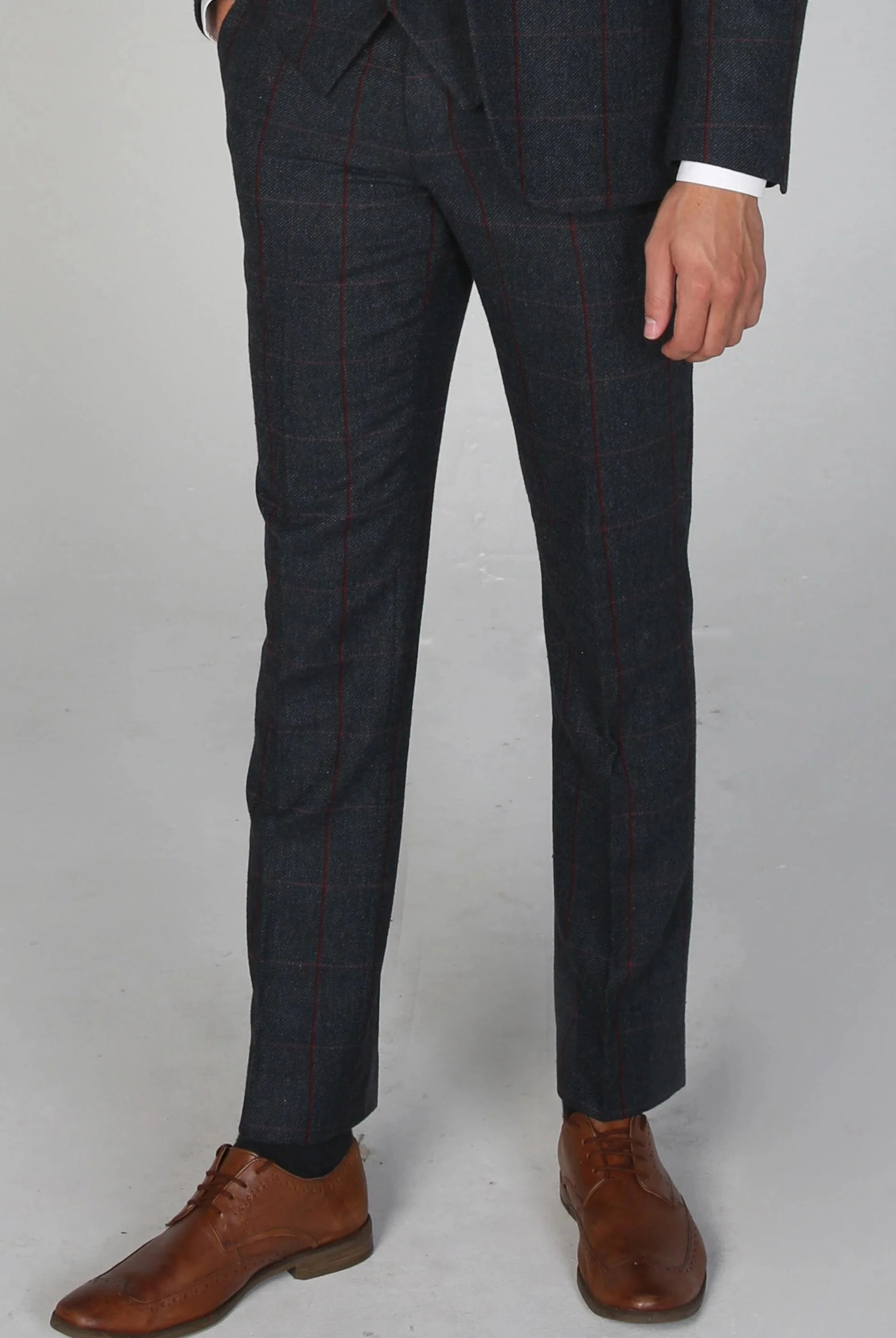 Madrid Check Tweed Trousers